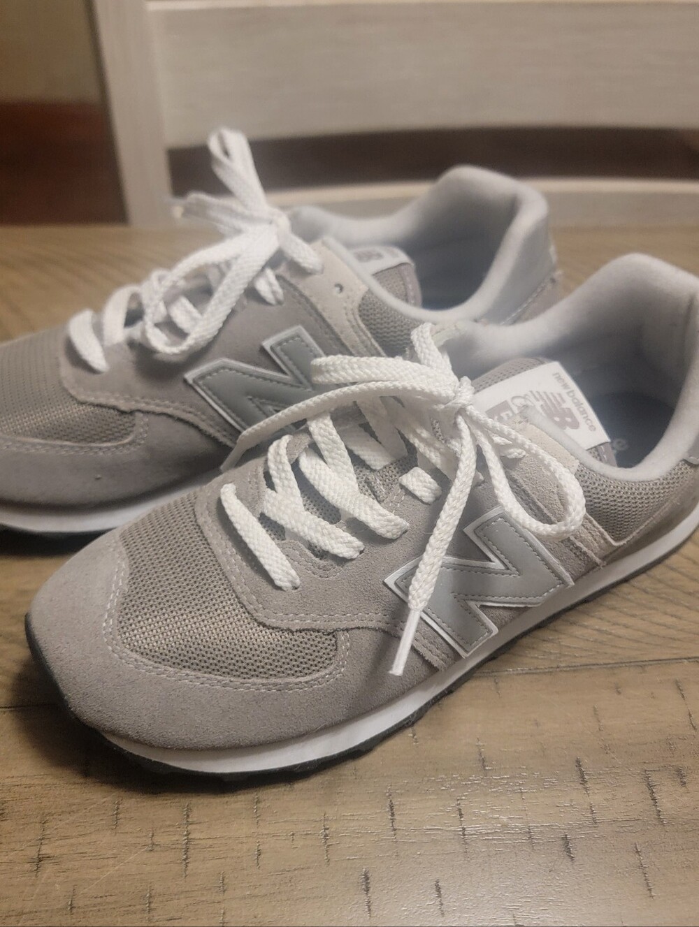 New Balance 574 Womens Gray Sneakers